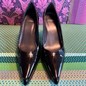 Stuart Weitzman Black Patent Leather Heels